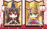  chibi kantai_collection mutsu_(kancolle) nagato_(kancolle) raiou 