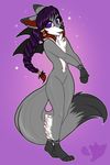  anthro canine featureless_crotch fox fur hair honesty_(artist) hybrid looking_at_viewer male mammal smile solo wide_hips wings 