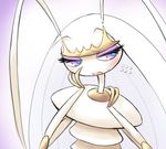  artist_request furry open_mouth pheromosa pokemon solo teal_eyes 