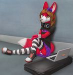  2017 anthro canine clothing computer cute digital_media_(artwork) fox fur girly guitar_case hair jamesfoxbr laptop lineless_art looking_at_viewer male mammal simple_background smile solo 