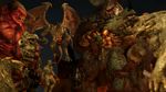  3d_(artwork) baron_of_hell claws cyberdemon demon digital_media_(artwork) doom human male male/male mammal monster mrflaptastic muscular not_furry nude penis source_filmmaker teeth video_games wings 