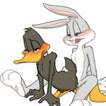  all_fours anal anal_penetration anthro avian bird blush buckteeth bugs_bunny daffy_duck duck feathers from_behind_position fur lagomorph looney_tunes male male/male mammal pawpads penetration rabbit sex sitting sweat tears teeth warner_brothers whiskers zehn 