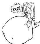  abdominal_bulge ambiguous_gender anthro black_and_white burping cream_the_rabbit digestion english_text f/multiple female female/ambiguous female_pred hand_on_stomach monochrome navel open_mouth oral_vore same_size simple_background sonic_(series) sonic_the_hedgehog spaghettiz teeth text tongue underage_pred vore young 