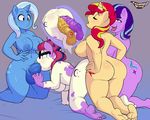  2017 anal anal_penetration anthro anthrofied balls breasts butt creamygravy cutie_mark dickgirl dickgirl/female double_anal equestria_girls equine eyewear feet female friendship_is_magic glasses group group_sex hair horn humanoid_feet intersex intersex/female kneeling long_hair mammal moondancer_(mlp) multicolored_hair my_little_pony nude open_mouth oral penetration penis plantigrade sex soles spitroast starlight_glimmer_(mlp) sunset_shimmer_(eg) tongue tongue_out trixie_(mlp) two_tone_hair unicorn 