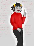  blush conditional_dnp digital_drawing_(artwork) digital_media_(artwork) homestuck horn kankri_vantas ms_paint_adventures omorashi troll_(homestuck) urine watersports wetting wolftacos 