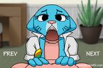  animated black_eyes cartoon_network cat clothing feline mammal nicole_watterson the_amazing_world_of_gumball wasajoke 