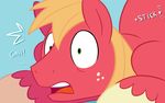  acstlu big_macintosh_(mlp) brown_fur brown_hair cutie_mark equine feral friendship_is_magic fur green_eyes_eyes hair horse mammal my_little_pony orange_hair red_fur simple_background 