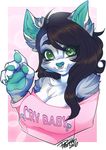  anthro clothed clothing facial_piercing feline female fur hair honesty_(artist) looking_at_viewer mammal nose_piercing piercing pollo-chan smile solo 