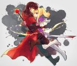  1girl banned_artist bare_shoulders blood clarine fire_emblem fire_emblem:_fuuin_no_tsurugi holding holding_weapon hug nunuko_(mu661129) rutgar staff sword weapon 