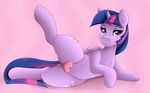  booponies butt clothing equine female friendship_is_magic horse mammal my_little_pony panties pony pussy smile spread_legs spreading twilight_sparkle_(mlp) underwear 