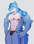  abs anthro bulge cirrus_(xp) clothing fish knuxlight looking_at_viewer male marine muscular nipples shark smile solo standing underwear 