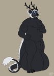  animal_genitalia anthro balls big_balls dbd dragon feline huge_balls hybrid hyper hyper_balls looking_at_viewer male mammal nude overweight sheath smile solo standing 