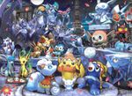  alolan_vulpix avalugg azelf eevee eeveelution fennekin froslass glaceon leafeon legendary_pok&eacute;mon litten lunala mesprit nintendo official_art pok&eacute;mon popplio rotom rotom_pokedex rowlet snow_sculpture snowman solgaleo tapu_koko uxie video_games 