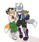  anthro canine clothing duo fox fox_mccloud male male/male mammal nintendo star_fox video_games wolf wolf_o&#039;donnell yellowhellion 