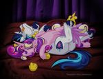  crown cutie_mark equine female friendship_is_magic horn lying male mammal my_little_pony princess_cadance_(mlp) shining_armor_(mlp) sleeping texasuberalles tongue tongue_out unicorn winged_unicorn wings 