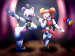  animatronic baby_(fnafsl) bear digital_media_(artwork) duo five_nights_at_freddy&#039;s funtime_freddy_(fnafsl) hi_res humanoid machine mammal puppet_bonnie_(fnafsl) rebexorcist robot sister_location video_games 