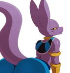 beerus big_butt butt dragon_ball dragon_ball_super looking_at_viewer looking_back presenting_but sssonic2 