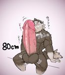  2015 abs anthro balls biceps big_balls canine fur huge_balls hyper hyper_balls hyper_penis male mammal muscular muscular_male nipples nude pecs penis rossi_thukigata wolf 