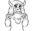  2017 anthro black_and_white bovine cattle disney fan_character female fur horn inkyfrog mammal monochrome simple_background smile white_background zootopia 