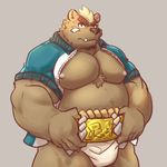  ashigara bear male mammal muscular nipples slightly_chubby solo sumo tokyo_afterschool_summoners 