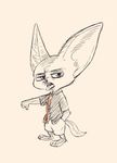  anthro canine clothed clothing disney fennec finnick fox fur male mammal mortic_ox zootopia 