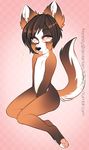  anthro canine fox fur hair honesty_(artist) looking_at_viewer male mammal nude smile solo tongue tongue_out 
