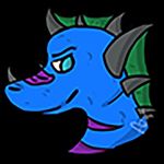  2017 anthro cute digital_media_(artwork) dragon head_shot looking_at_viewer male preyus profile_picture scalie simple_background 