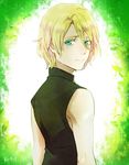  artist_name back bad_id bad_pixiv_id bleach blonde_hair blue_eyes jugram_haschwalth leaf male_focus ronisuke solo upper_body 