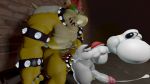  2018 3d_(artwork) 5_fingers anal animal_humanoid anthro balls bowser cum cum_in_ass cum_inside cumshot digital_media_(artwork) duo ejaculation humanoid male male/male mario_bros muscular nintendo orgasm penetration qualske98_(artist) sex source_filmmaker video_games yoshi 