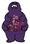  2017 4_arms anonymous_artist anthro belly big_belly clothing coldsteel_the_hedgeheg digital_media_(artwork) duo fan_character fingerless_gloves forced fur gloves grimace_(character) hedgeheg hedgehog internal legwear male male/male mammal mcdonalds multi_arm multi_limb nude open_mouth oral_vore piercing purple_fur red_eyes scared smile soft_vore sonic_(series) standing stomach vore 