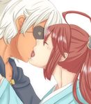  commentary_request eyepatch fire_emblem fire_emblem_if french_kiss highres kiss male_focus multiple_boys red_hair reosan simple_background tongue tsubaki_(fire_emblem_if) white_background white_hair yaoi zero_(fire_emblem_if) 