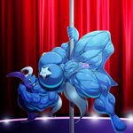  2017 abs anthro biceps big_breasts big_muscles blue_nipples breasts clothing curtains dancing devmgf_(artist) equine female friendship_is_magic hair hat hooves horse hyper hyper_muscles invalid_tag mammal mane muscular muscular_female my_little_pony navel nipples open_mouth panties pasties pole pole_dancing stage stripper trixie_(mlp) underwear vein 