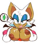  ? anthro breasts cum cum_on_breasts cum_on_face duo erection fangs female half-closed_eyes humanoid_penis jewelry knuckles_the_echidna male male/female nipples open_mouth penis rouge_the_bat sex simple_background sonic_(series) titfuck wispowillo 