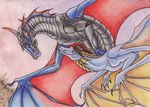  2016 blue_body claws dragon drakoilex horn male reptile scalie wings ych 