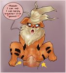  bestiality clitoris english_text erection farkhan female feral growlithe male male/female nintendo penis pok&eacute;mon pussy simple_background spread_legs spreading tagme text video_games 