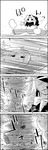  boat comic commentary_request fan greyscale highres hijiri_byakuren hood kumoi_ichirin monochrome no_humans shaded_face shoujo_kitou-chuu smile tani_takeshi touhou translation_request unzan watercraft yukkuri_shiteitte_ne 