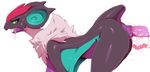  anal anus bent_over big_breasts breasts cum disembodied_penis duo edit female feral from_behind_position looking_back male nintendo noivern open_mouth penis pok&eacute;mon sex simple_background sunibee video_games 