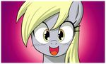  animated blonde_hair derpy_hooves_(mlp) equine eyelashes female feral friendship_is_magic hair mammal my_little_pony no_sound smile uotapo 