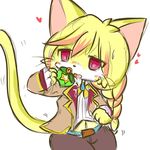  artist_request blonde_hair cat_busters character_request furry open_mouth red_eyes tongue 
