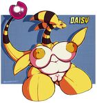  2017 alpha_channel ampharos anthro areola big_breasts breasts erect_nipples female huge_breasts navel nintendo nipples nude oblivionrising overweight pok&eacute;mon pussy solo video_games 