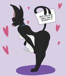  &lt;3 2017 anthro anthrofied bent_over black_eyes black_fur black_hair breasts butt digestion eeveelution english_text espeon fan_character featureless_breasts female fur green_sclera hair hand_on_stomach holidays licking licking_lips multi_tail nintendo nude pippuri pok&eacute;mon pok&eacute;morph side_boob sign solo text tongue tongue_out valentine&#039;s_day video_games vore white_fur 