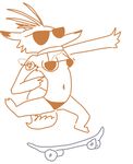  anthro bikini breasts canine charlie_(weaver) clothing disney eyewear fan_character female fox mammal pack_street simple_background skateboard solo story story_in_description sunglasses swimsuit the_weaver white_background zootopia 