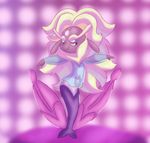  2017 alien cartoon_network florges fusion gem_(species) hair itoruna nintendo pok&eacute;mon rainbow_quartz_(steven_universe) rose_quartz_(steven_universe) smile steven_universe video_games 