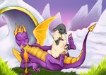  animal_genitalia caprine dragon duo erection female feral fire fur horn interspecies male male/female mammal marble_(gittonsxv) penetration riding sex sheep spyro spyro_the_dragon sweltering vaginal video_games wet wings 