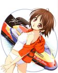  bikini brown_hair highres jet_ski red_eyes rinrin_(sister_princess) sister_princess solo swimsuit tankini tenhiro_naoto 