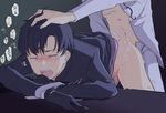  2boys anal ass bdsm bent_over bishoujo_senshi_sailor_moon bishoujo_senshi_sailor_moon_r black_gloves black_hair black_jacket blush bondage bottomless bound bound_wrists brothers cum cum_in_ass cum_on_ass cum_on_body cum_on_lower_body doggystyle eyes_closed facial_mark forehead_mark gloves hand_on_another's_head hand_on_head incest multiple_boys open_clothes open_mouth open_shirt penetration penis prince prince_demande prince_diamond prince_sapphire rape sailor_moon saliva saphir_(sailor_moon) sapphire sex shirt short_hair siblings tears testicles uncensored unzipped white_shirt yaoi 