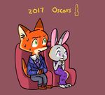  2017 anthro canine disney duo female fox fur judy_hopps lagomorph male mammal nick_wilde rabbit weketa zootopia 