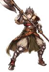  alpha_transparency armor armored_boots axe boots full_body gran_(granblue_fantasy) granblue_fantasy helmet legs_apart male_focus minaba_hideo official_art solo transparent_background warrior_(granblue_fantasy) weapon 