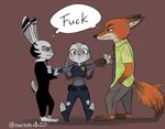  2017 anthro canine disney duo female fox fur jack_savage judy_hopps lagomorph male mammal nick_wilde noriter08 rabbit zootopia 