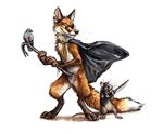  2017 absurd_res avian bird black_eyes black_feathers brown_feathers brown_fur brown_sclera canine cape claws clothing crowbar derp_eyes ear_piercing eye_patch eyewear feathered_wings feathers feral fighting_stance fox front_view fur grey_feathers grey_fur group hi_res holding_object holding_weapon kenket knife looking_back mammal mouse nude painting_(artwork) paws piercing pigeon pose rodent simple_background smile standing teal_feathers traditional_media_(artwork) weapon white_background white_fur wings 